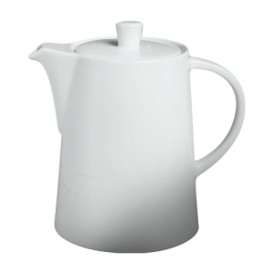 Cameo China Royalmont 10.5-ounce ceramic sugar bowl with lid for restaurant table service.