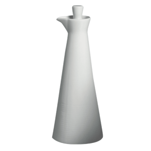 Cameo China Royalmont 8.5-ounce ceramic oil and vinegar pot for restaurant table service.