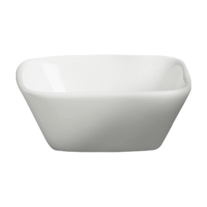 Cameo China 4-ounce square ceramic sauce dish, model 710-1552, designed for upscale dining.