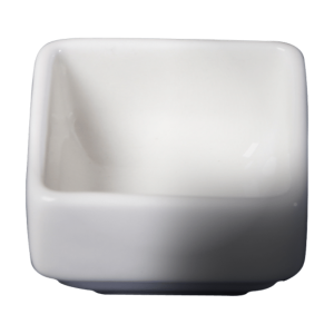 Cameo China small square ceramic dish, model 710-500, suitable for restaurant service.