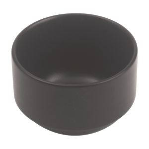 Cameo China 10-ounce stackable ceramic soup cup for restaurant service.