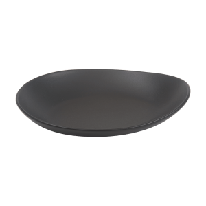 Cameo China 10-9/16 inch egg-shaped ceramic plate for restaurant service.