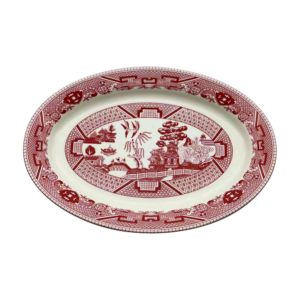 pink willow plates
