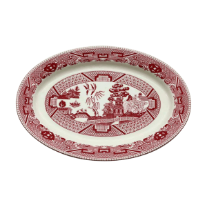 pink willow plates