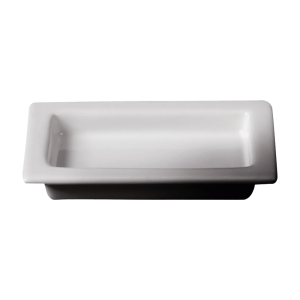 Cameo China Rectangular Collection Salt & Pepper Shaker Holder, model 710-34H, designed for restaurant and fine dining use