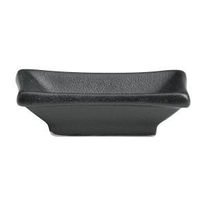 Cameo China 2-ounce rectangular Japanese-style ceramic saucer for restaurant service.