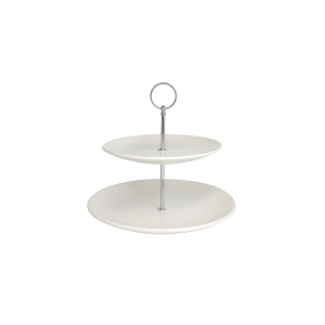 Cake Stand, 2-Tier, Plate 8" x Plate 10.25" (Round)